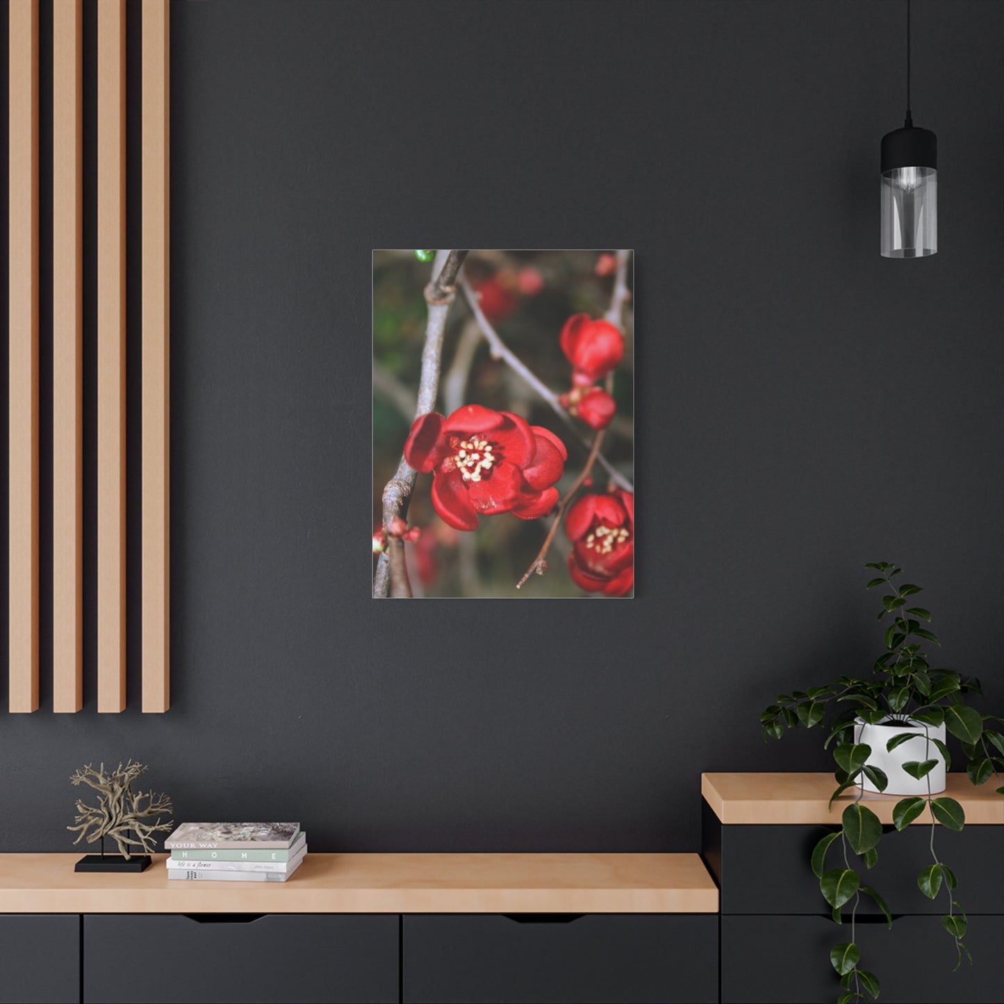 Red Luxembourgish Flower - Canvas