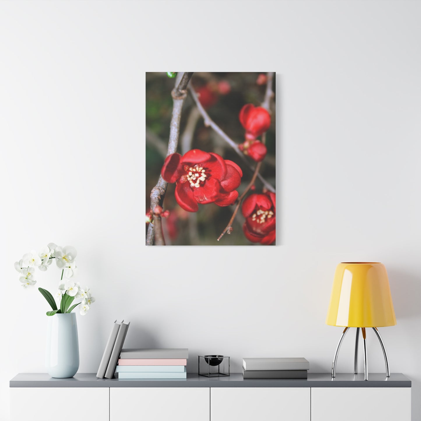 Red Luxembourgish Flower - Canvas