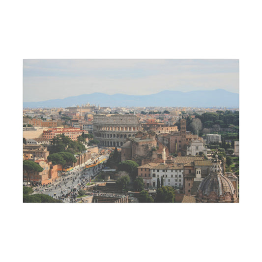 Rome Cityscape Canvas Print - Stretched Wall Art for Home Decor